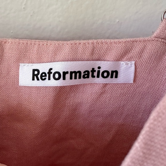 Reformation Eileen Midi Dress in Blush Size 2 - Picture 7 of 7